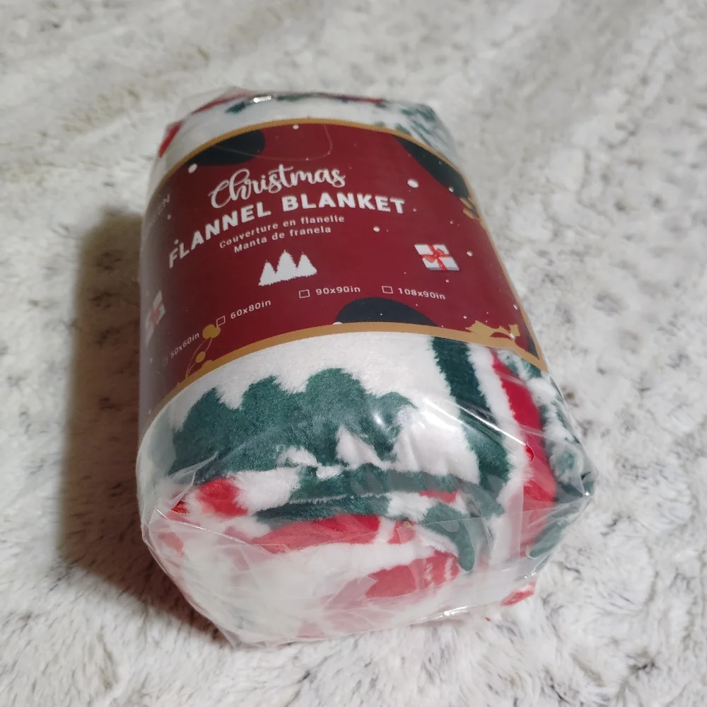 Cozy Blanket Printed Blanket Throw Christmas Deer.